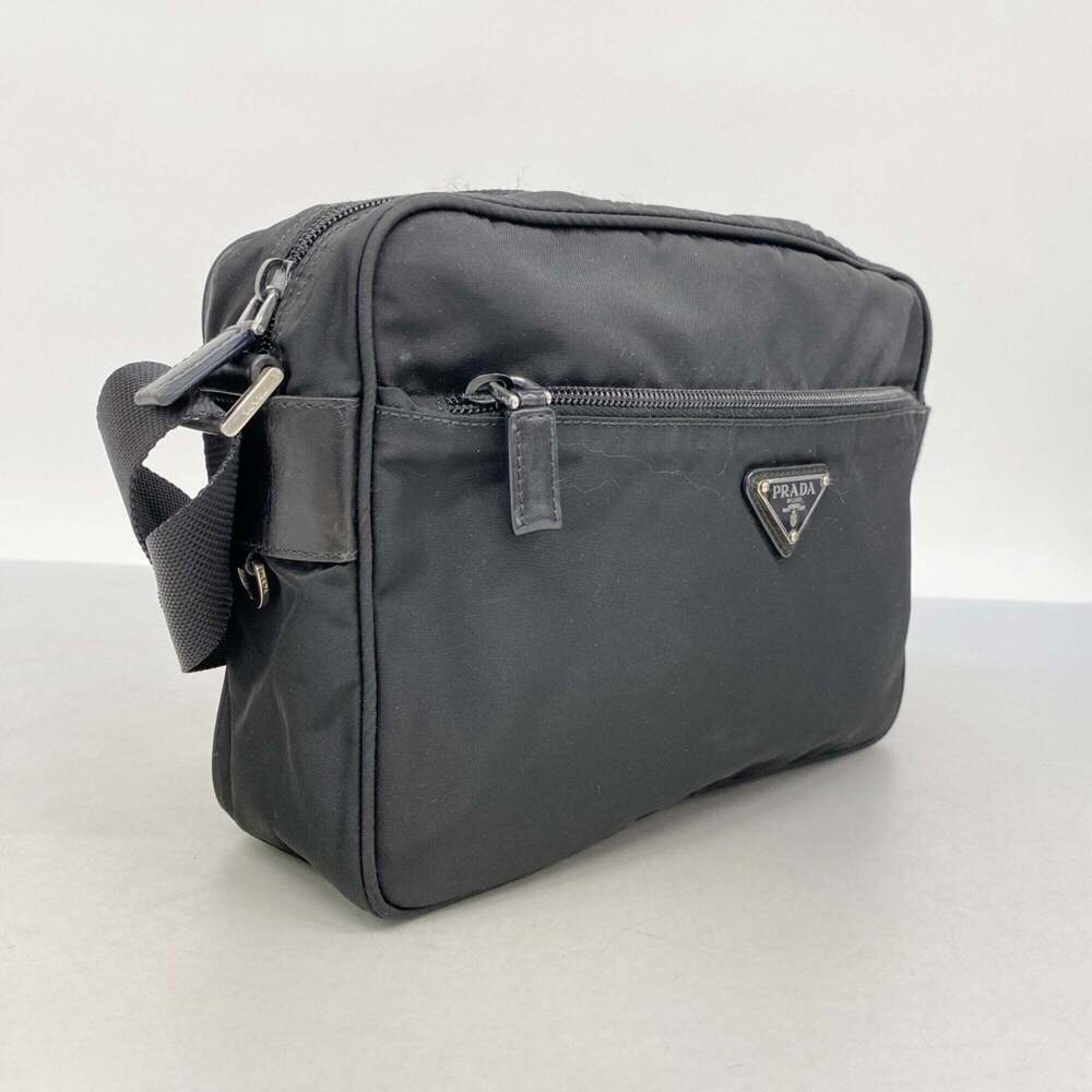 Prada Tessuto Nylon Shoulder Bag, Black, Women's - Picture 2 of 10